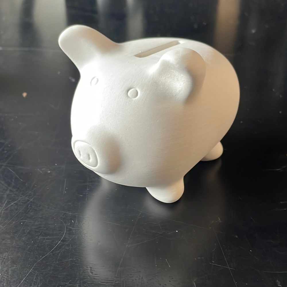 DIY Unglazed Ceramic Piggy Banks